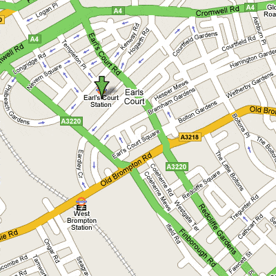 earls court area map